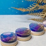 ミニチュア　夜空のゼリーレアチーズケーキ