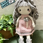  世界に一つのマスコット♪編みぐるみクルクルヘアーの女の子💕