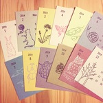 Letterpress 卓上カレンダー2014