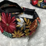 インド刺繍リボンを贅沢に使ったカチューシャ♡お花Ｂ