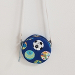 【r様専用】まんまるお財布ポーチ（サッカーボール 青）