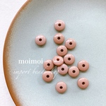 〈10個*No.B1438〉import  ミニドーナツビーズ/モカ