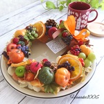 Sweets様ご注文のお品♡かぼちゃのタルト**ハロウィンリース