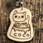 チワワプリンのお名前キーホルダー