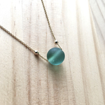14kgf／シーグラスネックレス_ sea ball ③
