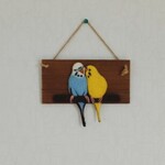 ♡羊毛フェルト　インコさん壁掛け♡