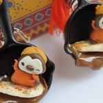 夏のカレーフェス☆ナマステギンちゃんなみのりナンカレーキーホルダー