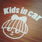 18 KIDS IN CAR ステッカー 女の子