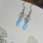 海色のチェコダガーと人魚の泡ピアス
