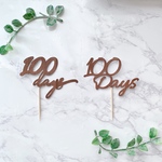【送料込み】全8色 / 100Daysケーキトッパー　100日祝い　お食い初め