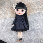 秋を感じるドレスとコームのセット  スワロフスキービーズ     ブライス  リカちゃん アウトフィット