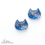 天の川~ねこ~(590) ピアス/ノンホールピアス/樹脂ピアス