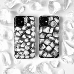氷のスマホケース全機種対応 手帳型変更可 iPhone13 iPhone12 pro OPPO Reno 3A Galaxys10 Xperia 1 II SO-51A