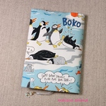 [再販] ブックカバー 文庫サイズ「関西弁なペンギンさん(ブルー)」