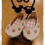 メルちゃん 靴⭐ホワイト×ビーズのお花