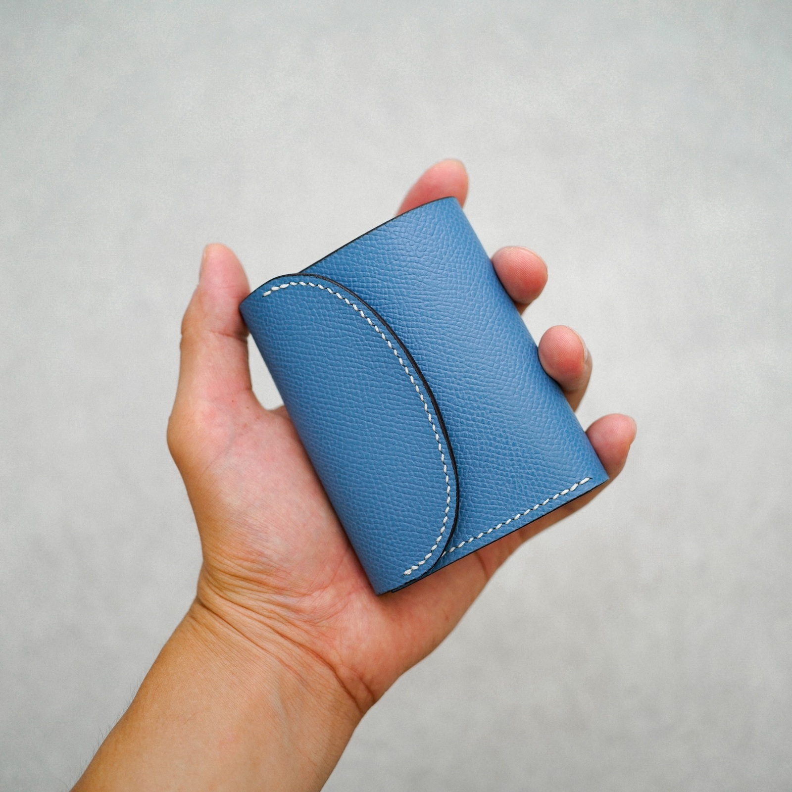 flap mini wallet [ turquoise blue ] ミニ財布 コンパクトウォレット