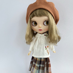 blythe outfit 鳥さん刺繍のお洋服セット