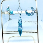 SALE꙳★*ﾟ海 深海 ピアス クリスタル イヤーカフ セット