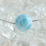 天然石　ラリマー ネックレス　空　雲　3