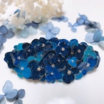 紫陽花バレッタ  ♡ 写真は￥4000サイズです♡ 花中央ゴールド変更可能　オーダー