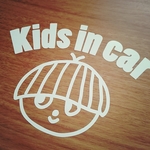 17 KIDS IN CAR ステッカー 男の子