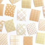 デザインペーパー風シール 40枚set 《yellow》[F220] 