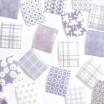 デザインペーパー風シール 40枚set 《purple》[F223] 