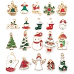 クリスマスチャーム 20個 カン付き パーツ アクセサリートップ ハンドメイド 