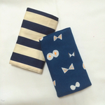 再38販♡北欧風♡大人可愛い♡紺色リボンちょうちょよだれカバー♡エルゴサッキングパッド♡14