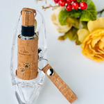 ☆.｡.クロコ柄で遊びつつ安定感のベージュ☆.｡.: 30ml or 50ml携帯用スプレーボトル　/　除菌・消毒液スプレーボトルホルダー /　消毒液ホルダー /スプレーホルダー/スプレーボトルケース