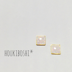 ***オパールスクエアminiピアス***
