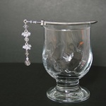 スズラン・ホワイトの日本刀簪ーかんざしー　(銀古美)