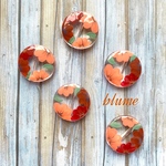 🆕【ビーズ】aw color flower paint beads.#or