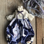 1892 うさぎとリボンのロンパースBlythe ブライス アウトフィット 洋服