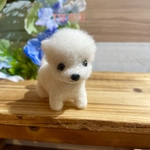 羊毛フェルトポメラニアン子犬