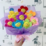 ぬいぐるみ花束　8本ラッピング　人形花束　ぬいぐるみブーケ　ドールブーケ