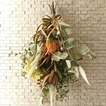 ピンクッションのスワッグ(45cm)