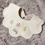１点限り‼️ハンドメイド刺繍スタイ【juicy】