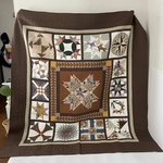 送料無料　お値下げ中パッチワーク  タペストリー　ランダムモチーフ