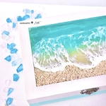 【受注制作】海レジン アクセサリー BOX  ~Sea oasis ~