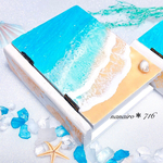  海レジン アクセサリー BOX  ~Sea album BOX ~