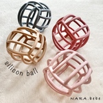 再再入荷！silicon ball シリコンボール 知育玩具  ☾出産祝 ファーストトイ くすみカラー ベビーボール
