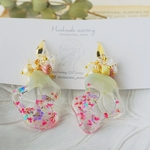 ✨変形お花チャームとじゃらじゃらピアス✨