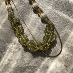 3WAY OLIVE GREEN NECKLACE