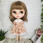 ブライス☆アウトフィット☆チュール付きふんわりワンピ