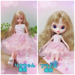 【再販 2】【新作】迷子girlピンクワンピ☆リカちゃん☆ブライス☆ハンドメイド 