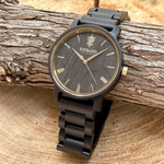 【木製腕時計】EINBAND Reise 定番 木の時計 ウッドウォッチ サンダルウッド&ゴールド【40mm】