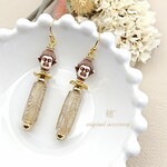 仏陀の耳飾り❇  ピアス／イヤリング 【アレルギー対応】 大仏  ブッダ  仏像  シュールで個性的アクセサリー♪
