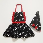 chika様専用♡キッズエプロン　　＊チェリー×ブラック