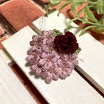 薔薇のタルトブローチ